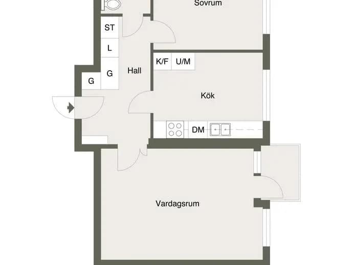 Floor plan for Harmonigatan 36