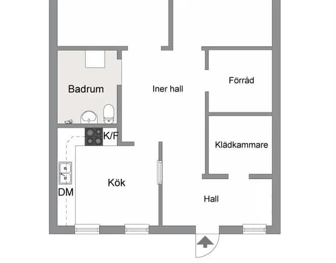 Floor plan for Ullvidevägen 43
