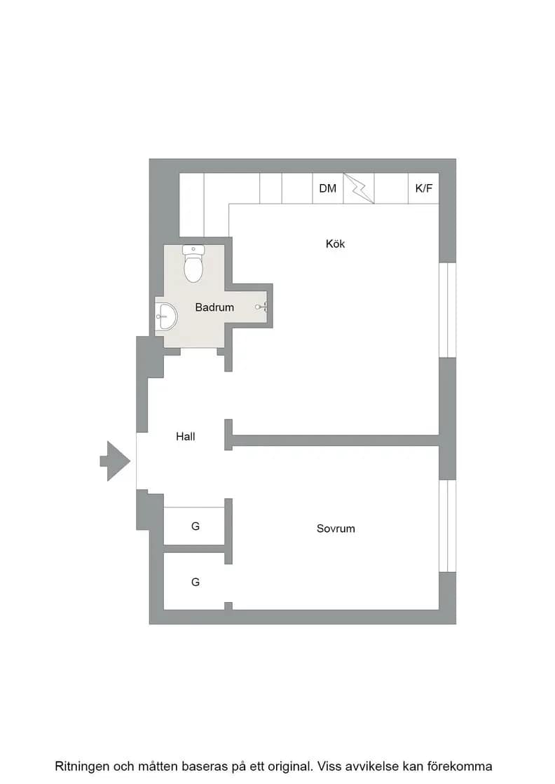 Planritning för Brändströmsgatan 13 A