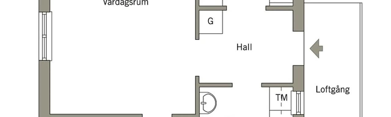 Floor plan for Olsbergsvägen 5D