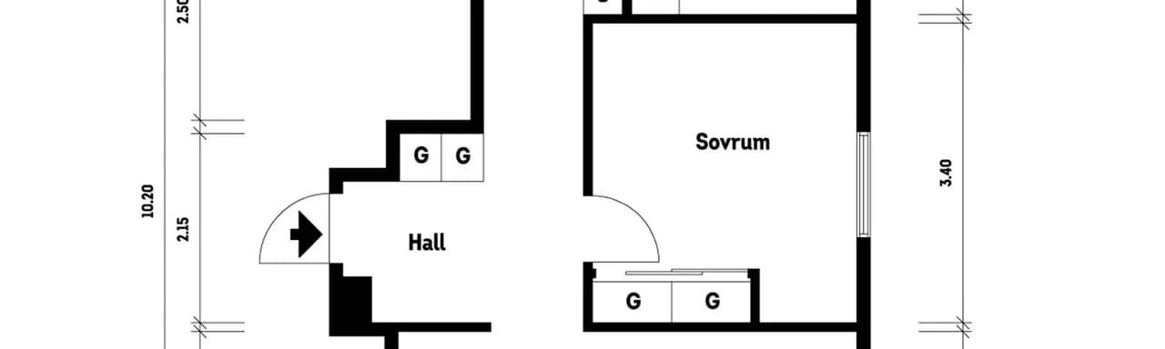Floor plan for Vintervädersgatan 13