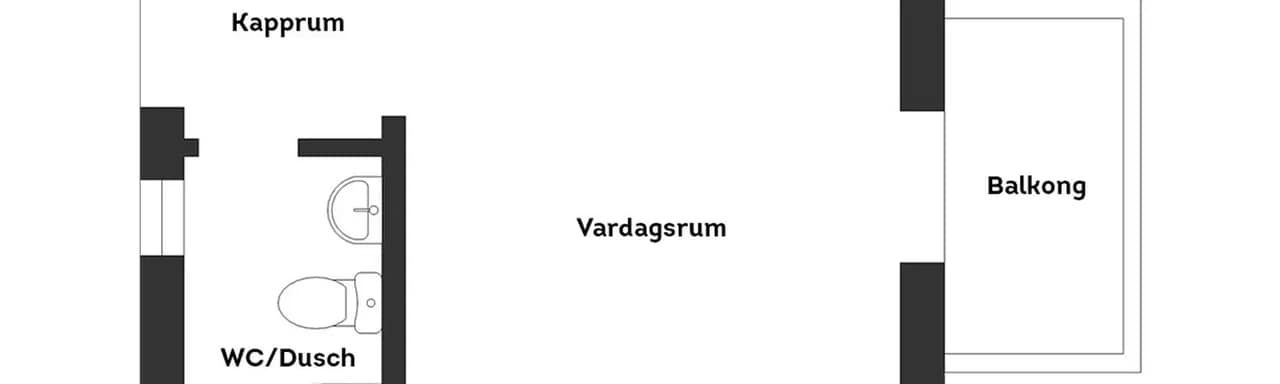 Planritning för Älesvägen 12F