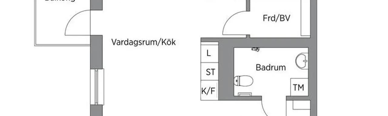 Planritning för Valsta gårdsväg 8