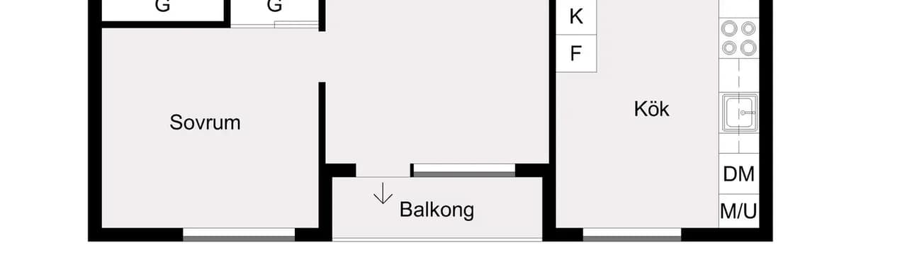 Floor plan for Rödkullastigen 1B