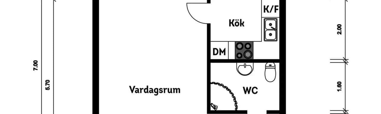 Floor plan for Barometergatan 11