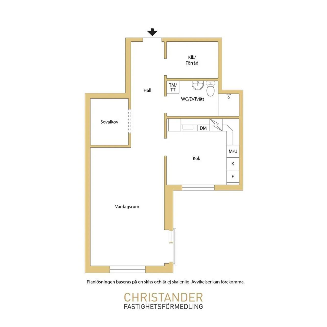 Floor plan for Barnhusgatan 30