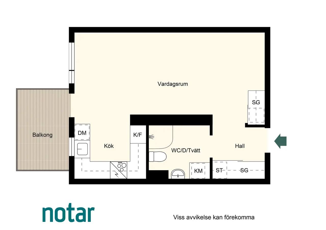 Floor plan for Fridensborgsvägen 161