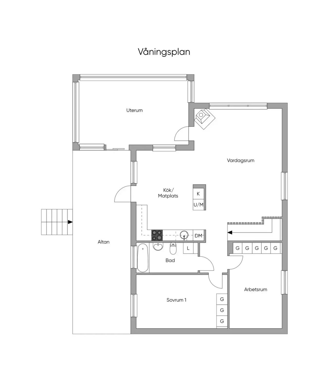 Planritning för Andalen 44