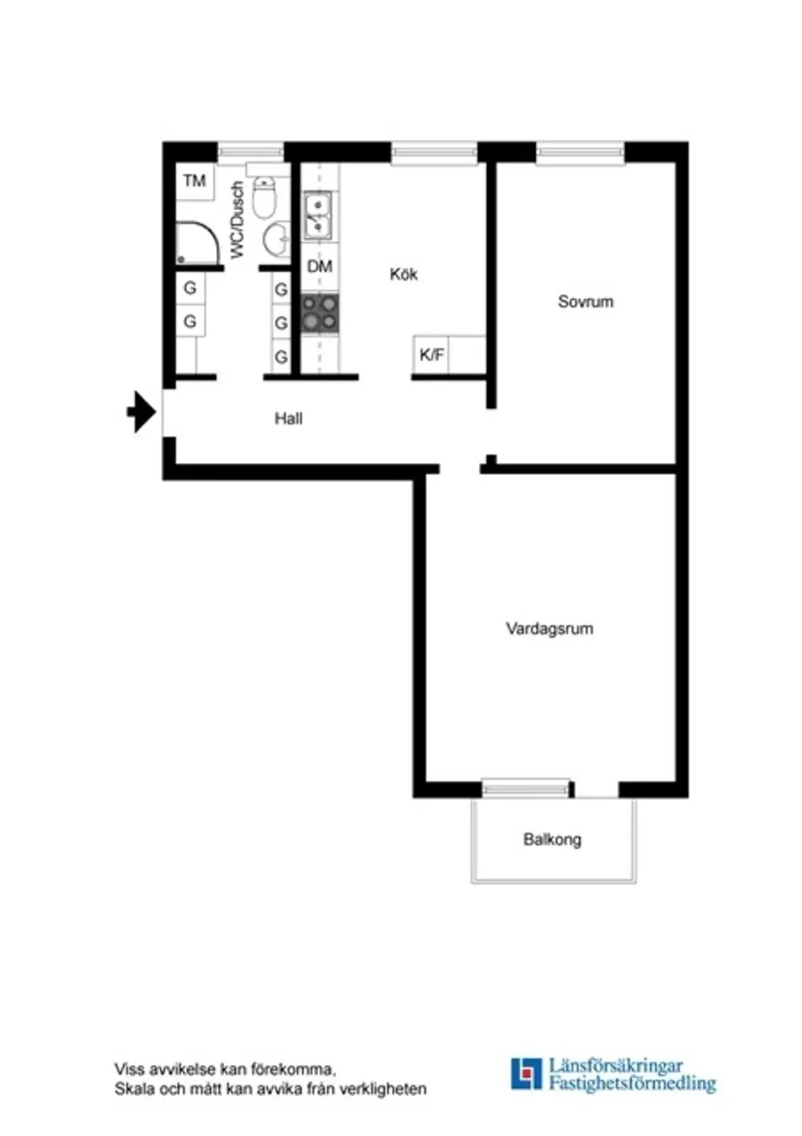 Floor plan for Jämtlandsgatan 76