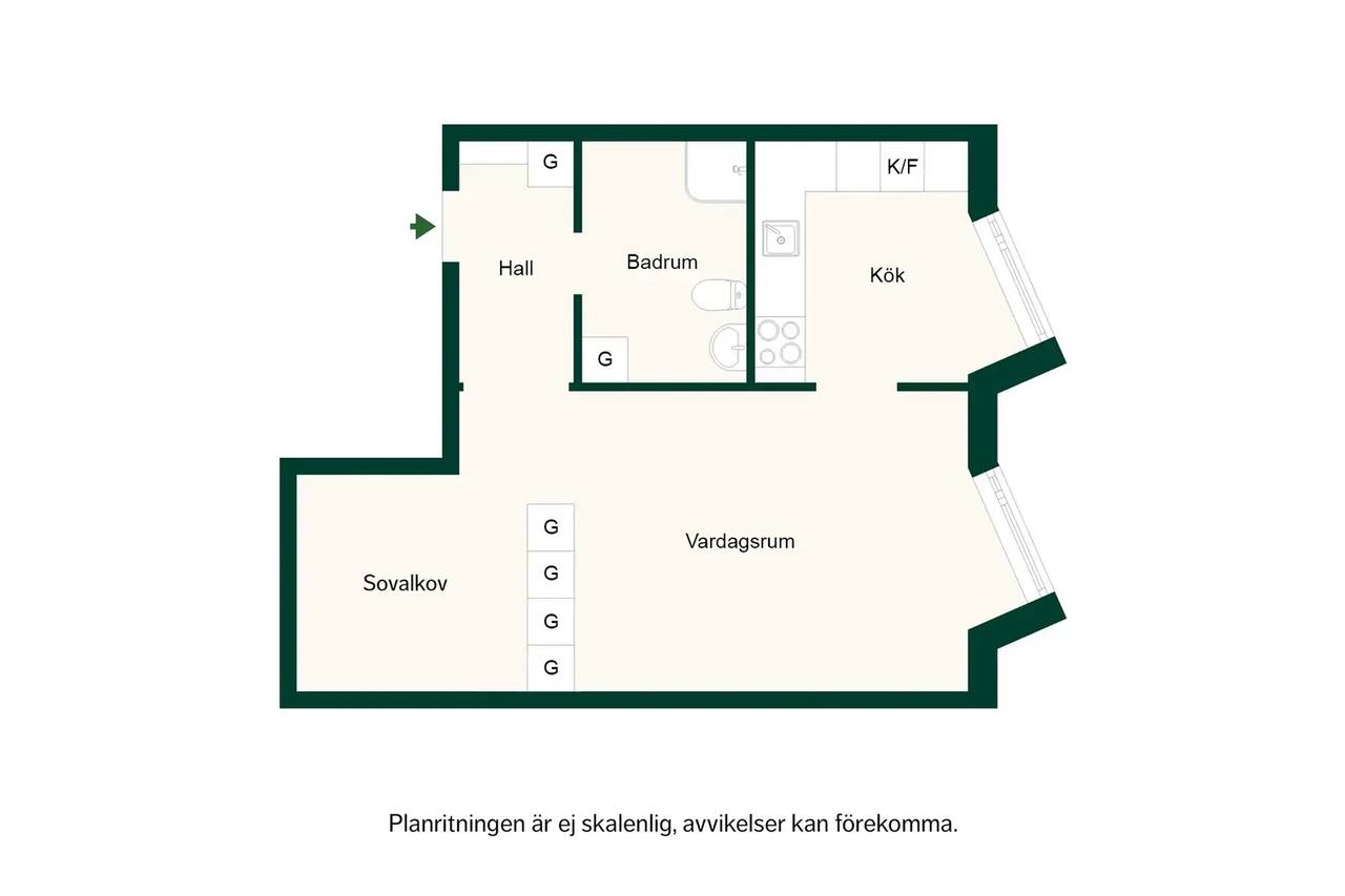 Planritning för Reimersholmsgatan 57
