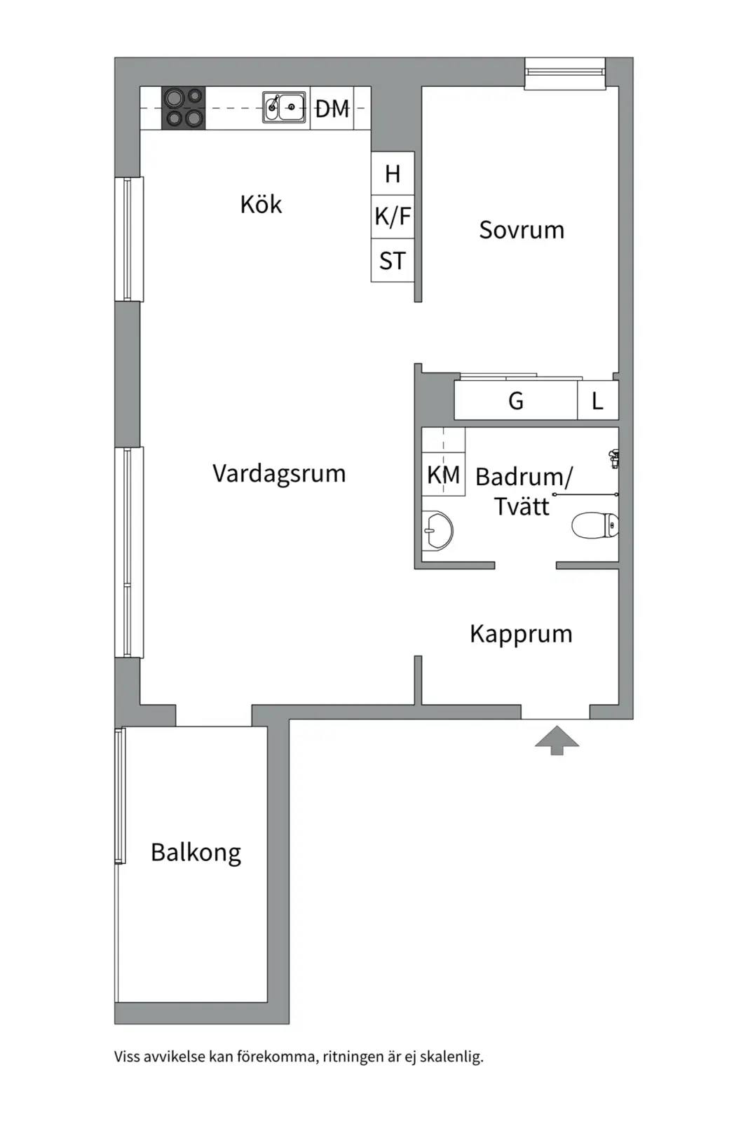 Planritning för Kvarnholmsvägen 88