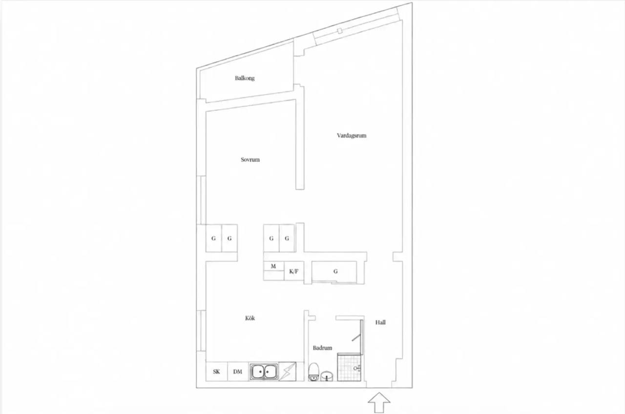 Floor plan for Eriksdalsgatan 7A