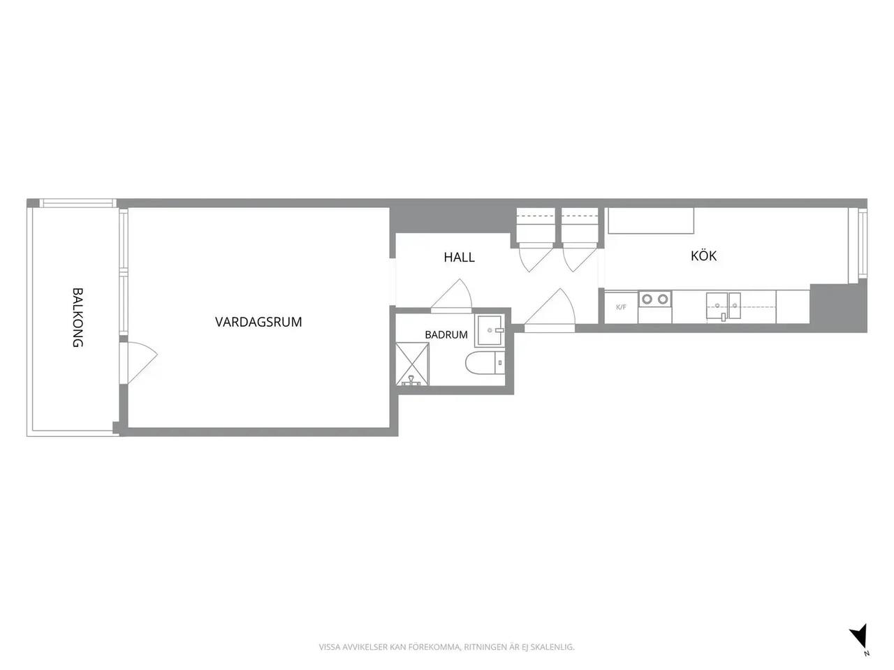 Floor plan for Sallerupsvägen 26C