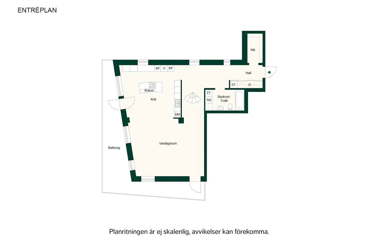 Planritning för Sjöviksvägen 148