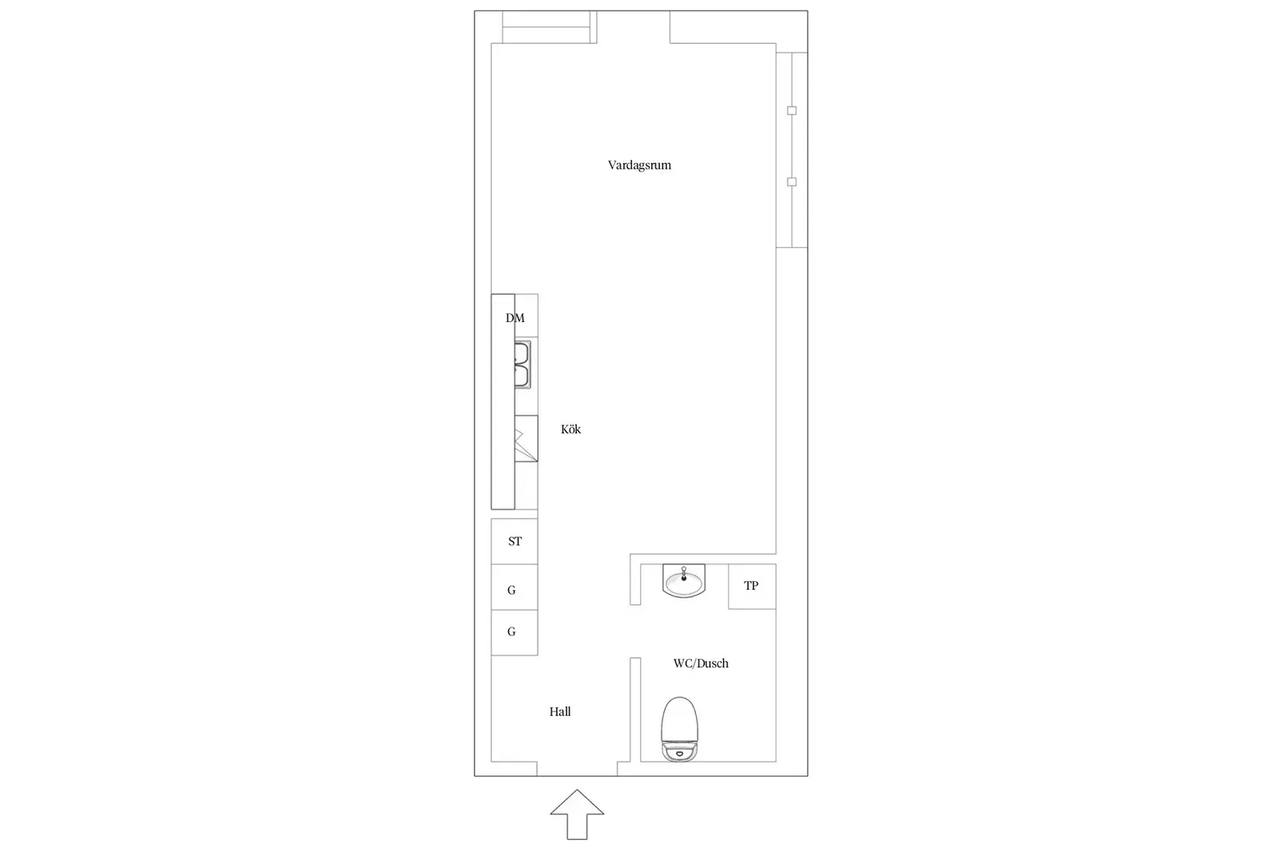 Floor plan for Gamla Rambergsvägen 28