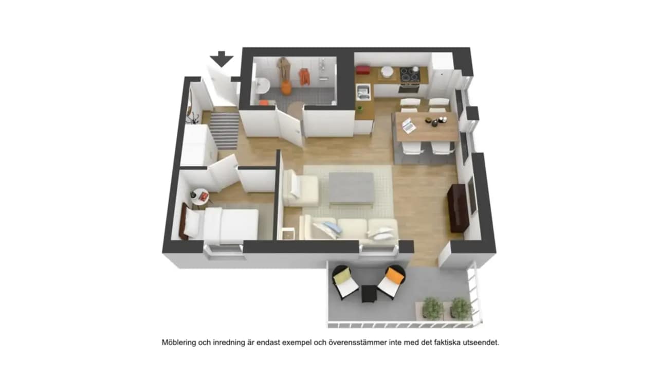 Floor plan for Småbrukets Backe 14