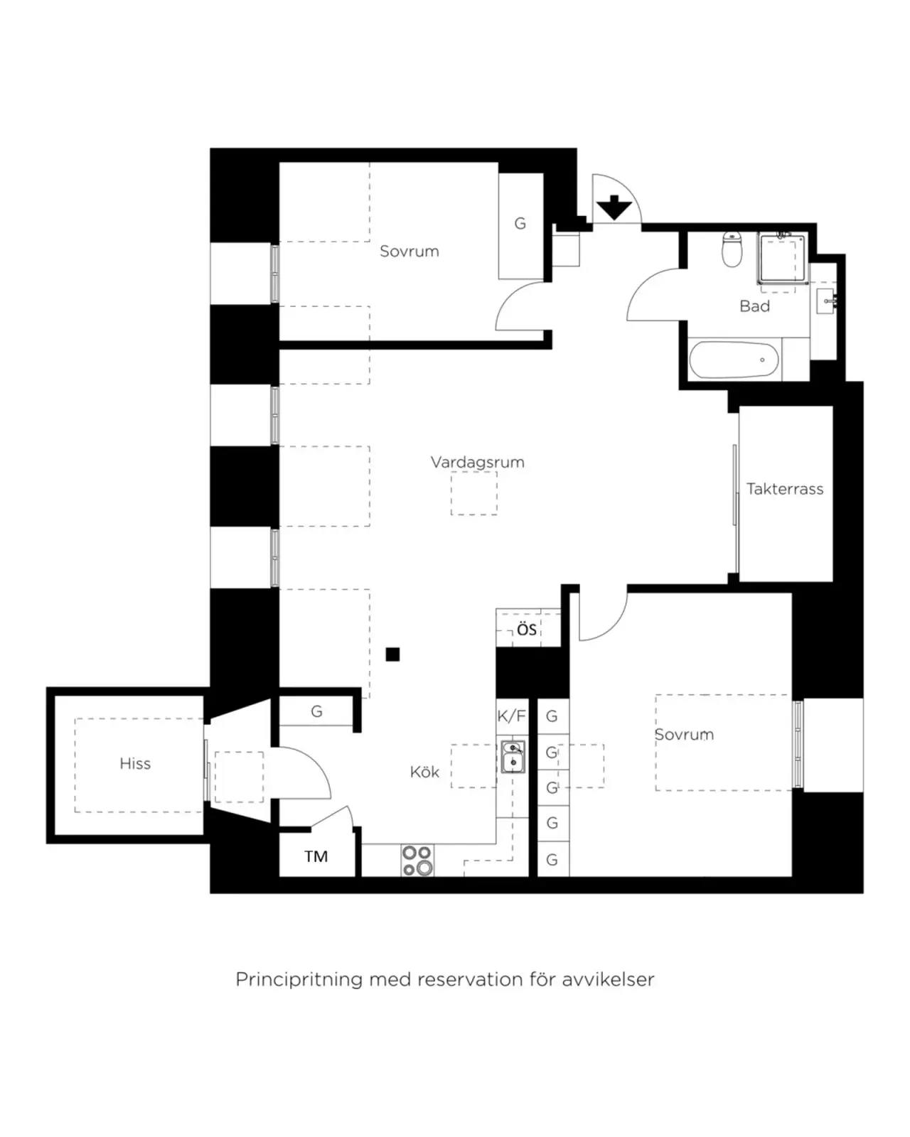 Planritning för Holländargatan 29A
