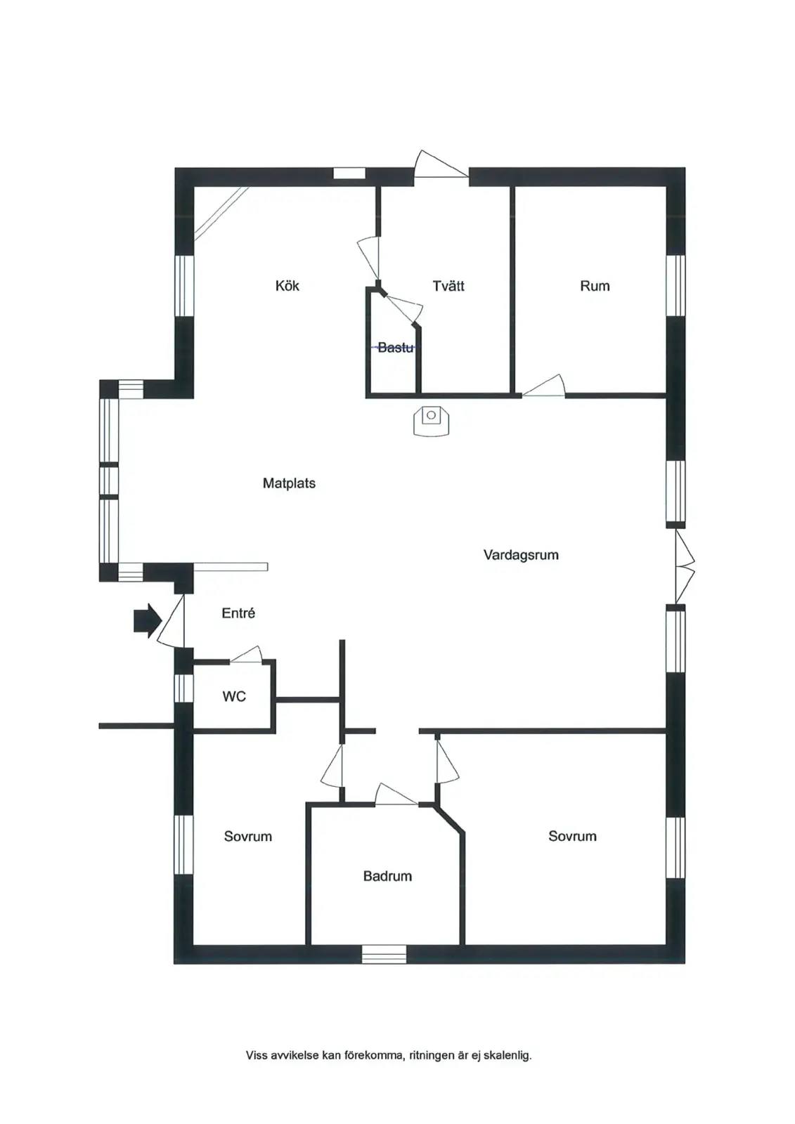 Floor plan for Björkkullavägen 60