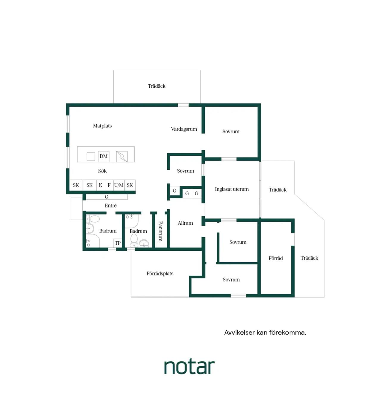 Floor plan for Tibastgatan 10