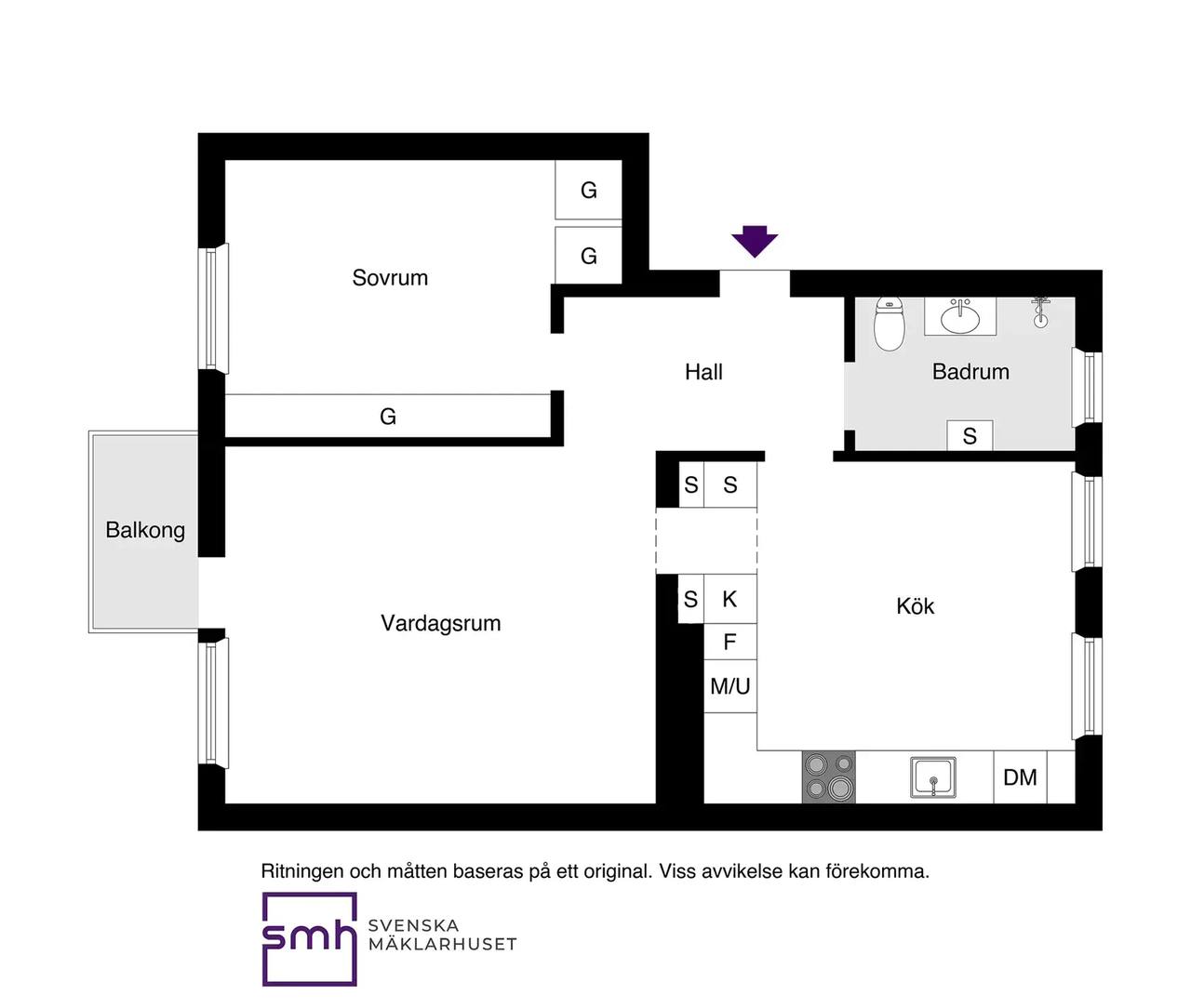 Floor plan for Bråviksvägen 3