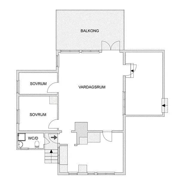 Floor plan for Årsta Havsbadsvägen 64