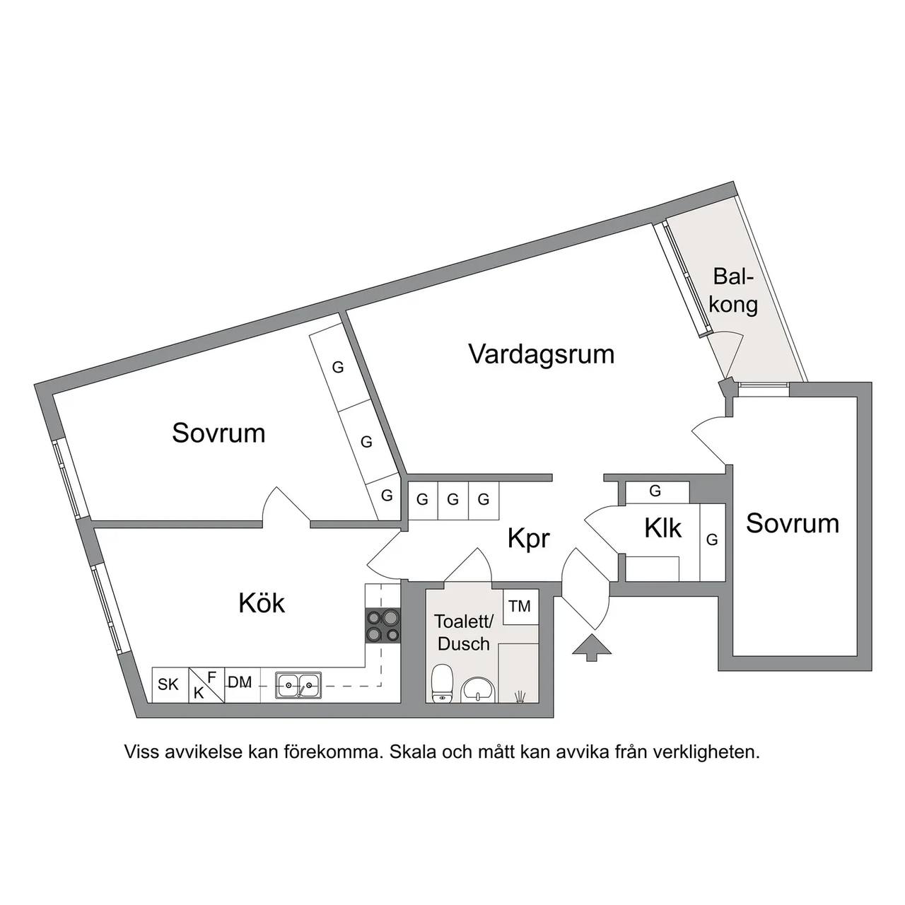 Planritning för Reenstiernagatan 24