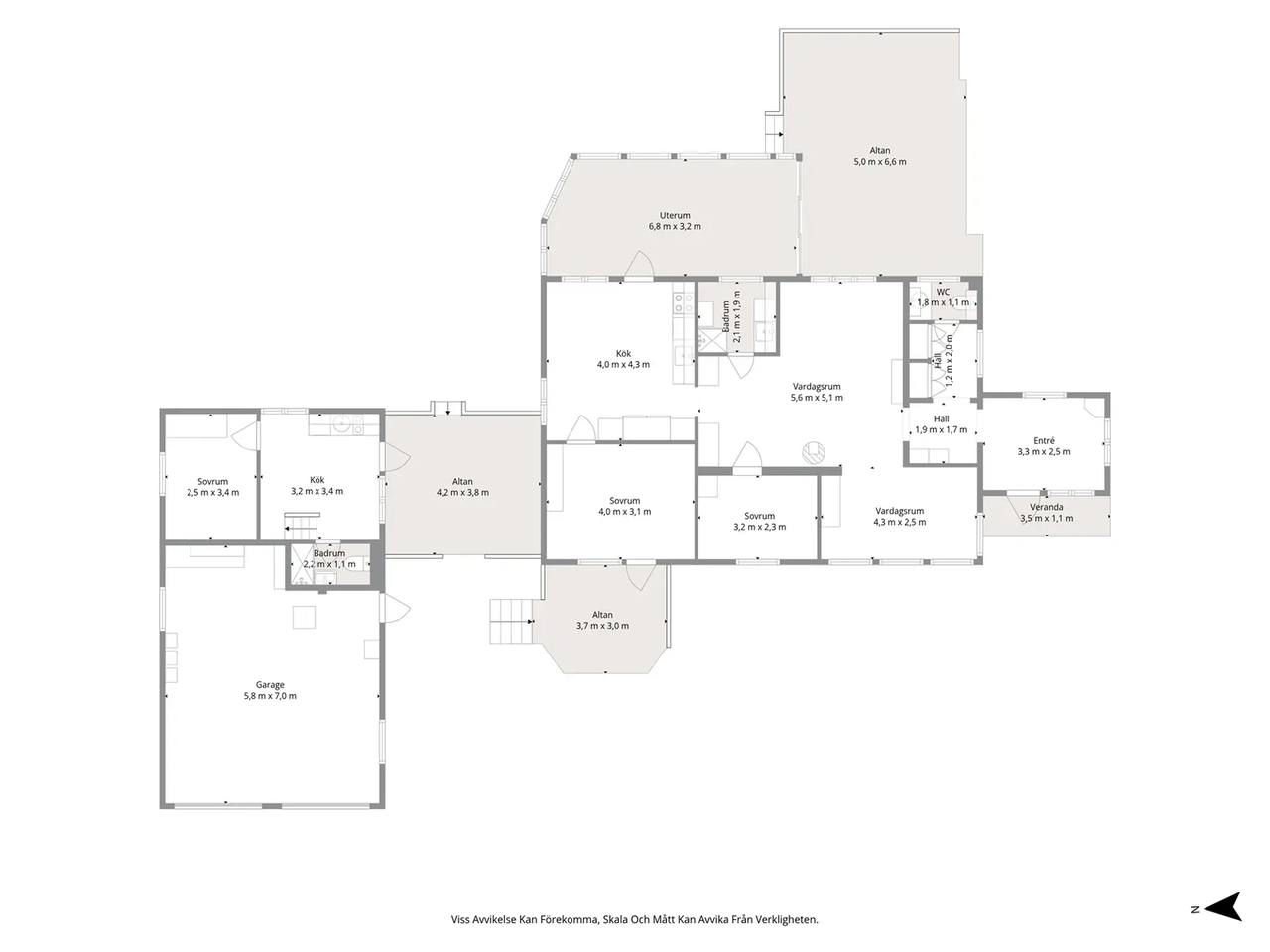 Floor plan for Nordhamnen 330