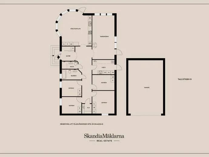 Floor plan for Tallstigen 8