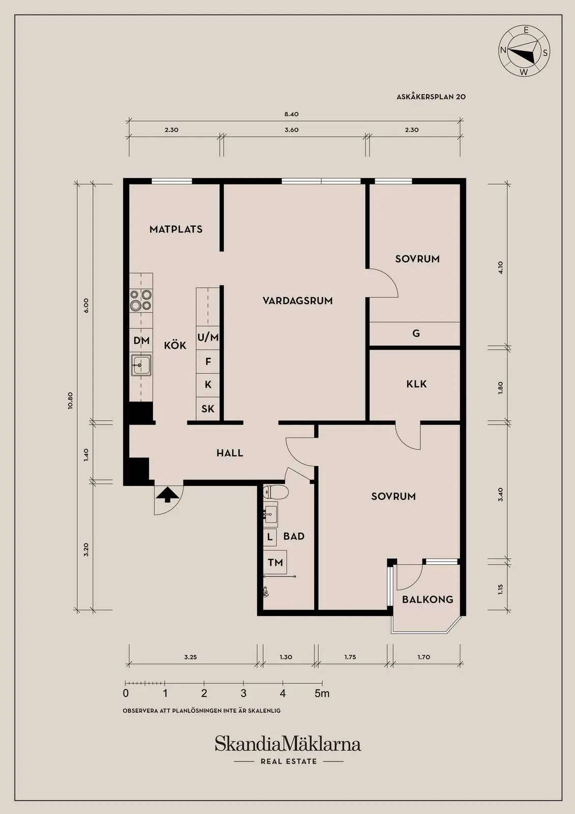 Floor plan for Askåkersplan 20