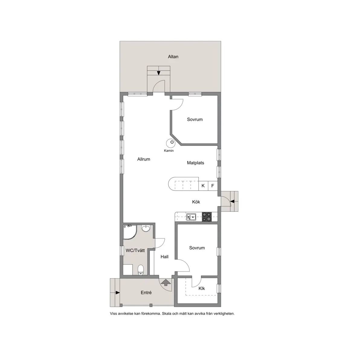 Floor plan for Nyhagsvägen 11