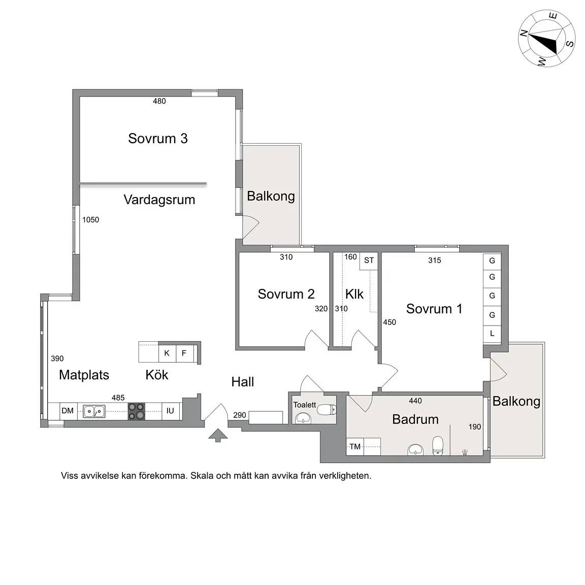 Floor plan for Norra Skeppspromenaden 1