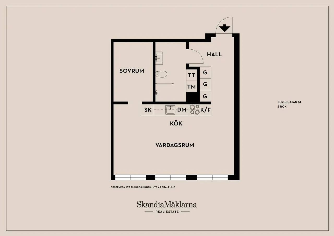 Planritning för Bergsgatan 51