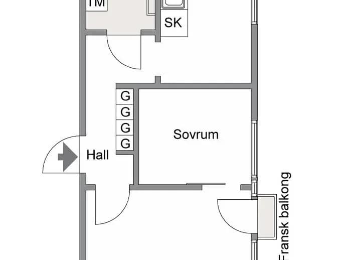 Floor plan for Hanna Rydhs gata 18
