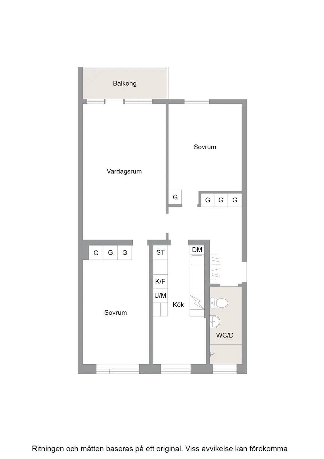 Planritning för Fabriksgatan 2B