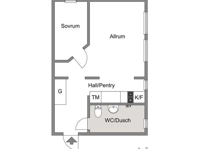 Floor plan for Jakobs väg 6