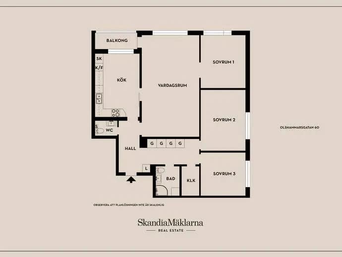 Floor plan for Olshammarsgatan 60