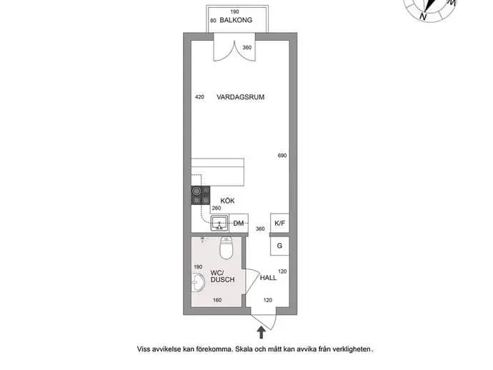 Planritning för Skebokvarnsvägen 376