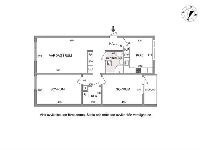Planritning för Duvbergsvägen 22