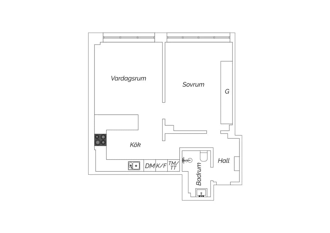 Floor plan for Sveavägen 122