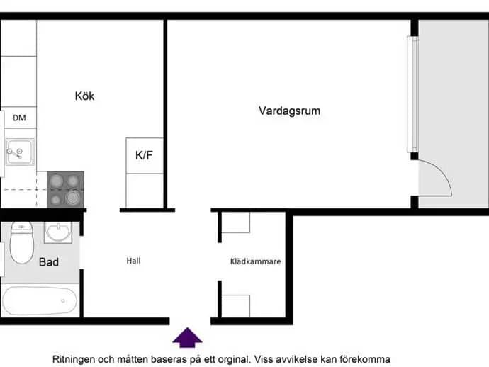 Planritning för Mörsilsgatan 8