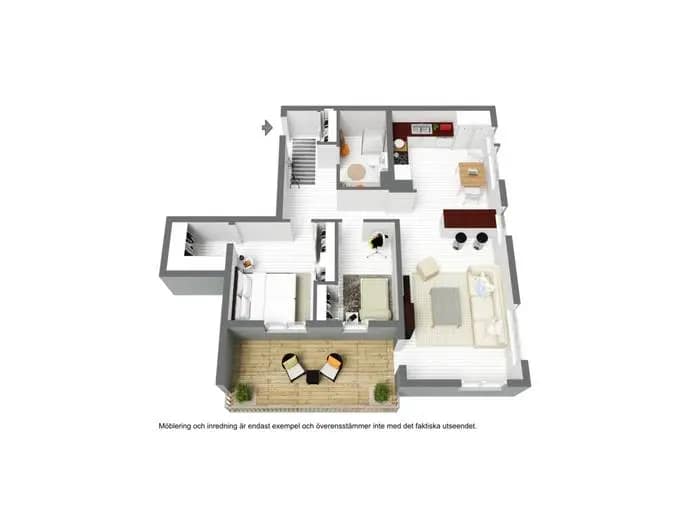 Planritning för Bryggerivägen 1B