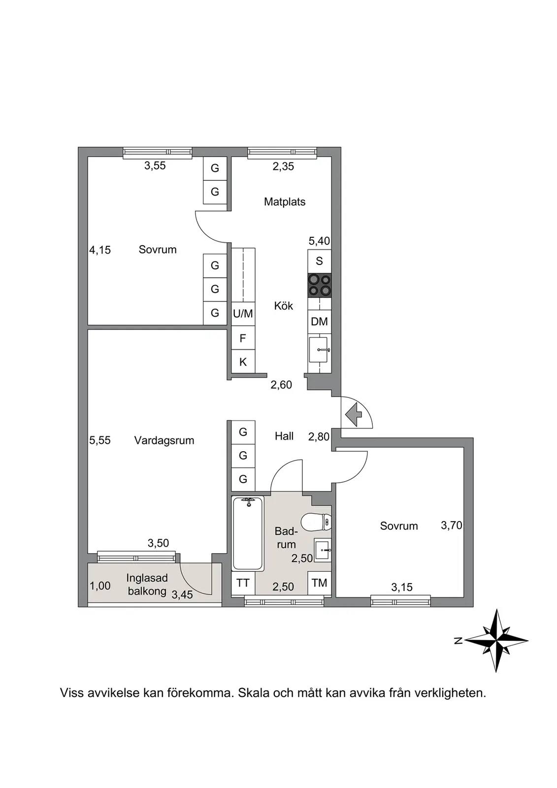 Floor plan for Körkarlens Gata 25