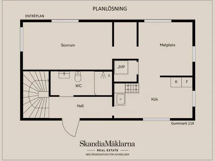 Floor plan for Gummark 119