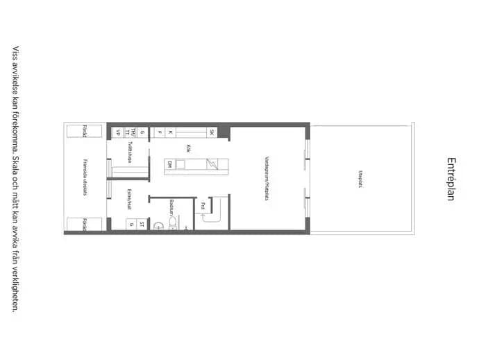 Planritning för VASAVÄGEN 21G
