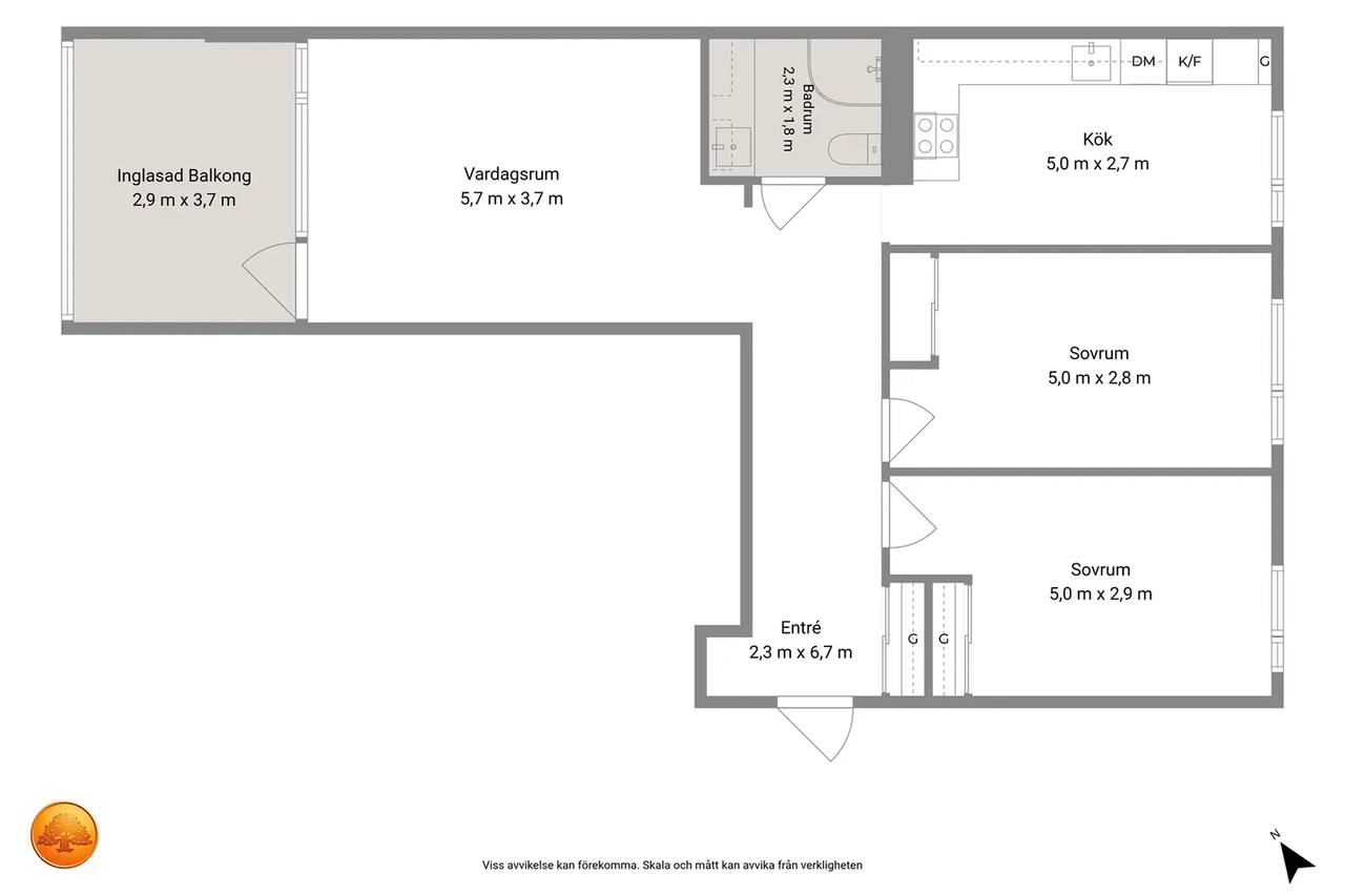 Floor plan for Vasbergsgatan 10