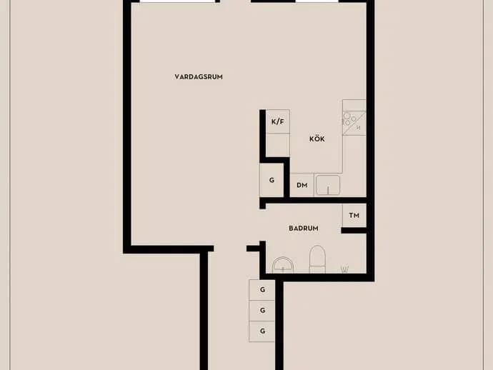 Floor plan for Bagarfruvägen 87
