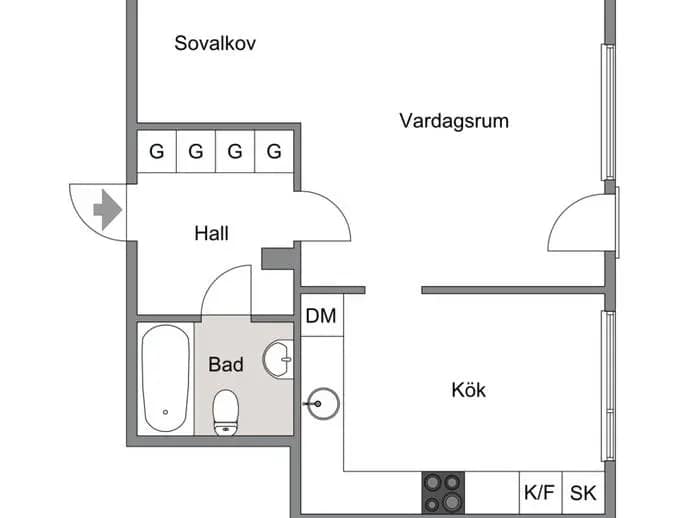Planritning för Heimdallsvägen 19