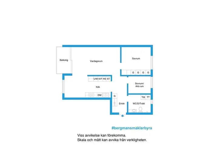 Planritning för Övre Arbetshusgatan 48