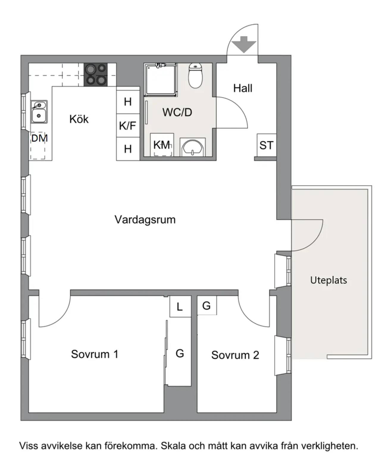 Floor plan for Hundlokegränd 30
