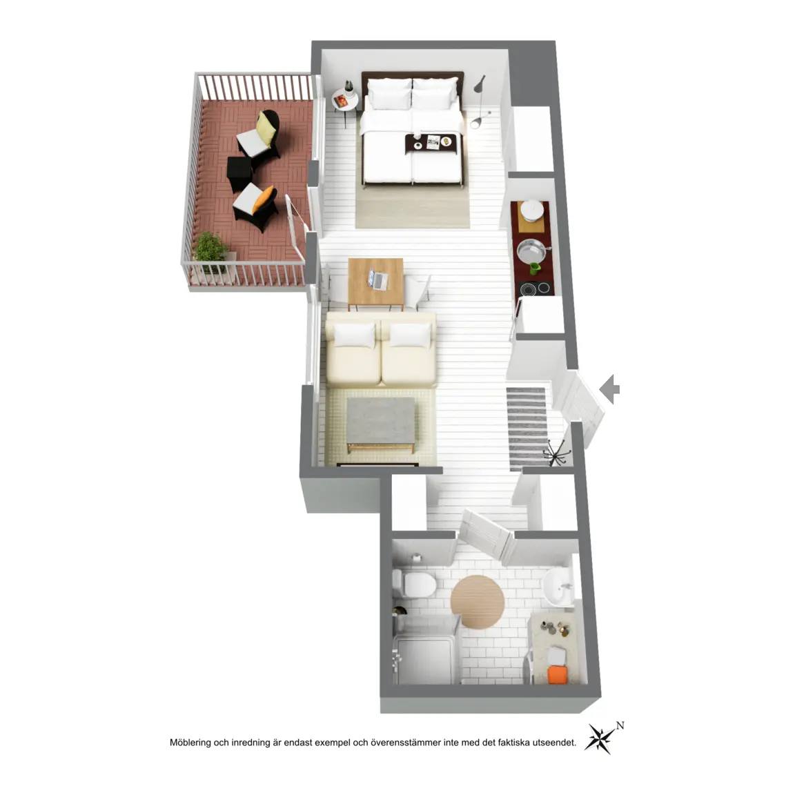 Floor plan for Barkvägen 6